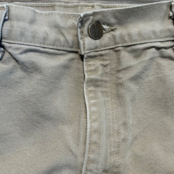 Carhartt B11 Washed Duck Work Pants 34x30 Desert Tan Grunge Utility Dungarees - Picture 4 of 14